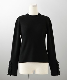 フリルカフ ニット トップス HUIT