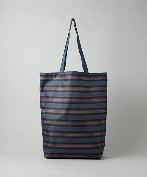 CITEN（シテン）の「＜CITEN＞くるくるパッチンボーダー（エコバッグ/サブバッグ・レディース・ネイビー/ケリーグリーン/ピンク・FREE）」の9枚目の写真