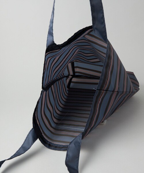 CITEN（シテン）の「＜CITEN＞くるくるパッチンボーダー（エコバッグ/サブバッグ・レディース・ネイビー/ケリーグリーン/ピンク・FREE）」の13枚目の写真