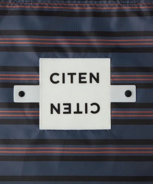 CITEN（シテン）の「＜CITEN＞くるくるパッチンボーダー（エコバッグ/サブバッグ・レディース・ネイビー/ケリーグリーン/ピンク・FREE）」の14枚目の写真