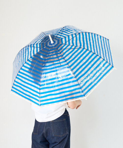 BIRTHDAY BAR（バースデイバー）の「クリアアンブレラ　STRIPED CHECK（長傘・レディース・イエロー/ピンク/ブルー系その他/アイボリー/バイオレット/グレー/ネイビー・0）」の4枚目の写真