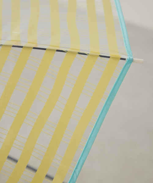 BIRTHDAY BAR（バースデイバー）の「クリアアンブレラ　STRIPED CHECK（長傘・レディース・イエロー/ピンク/ブルー系その他/アイボリー/バイオレット/グレー/ネイビー・0）」の18枚目の写真
