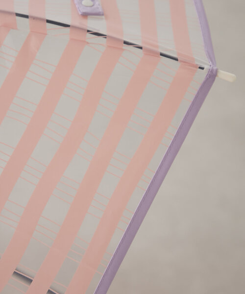 BIRTHDAY BAR（バースデイバー）の「クリアアンブレラ　STRIPED CHECK（長傘・レディース・イエロー/ピンク/ブルー系その他/アイボリー/バイオレット/グレー/ネイビー・0）」の11枚目の写真