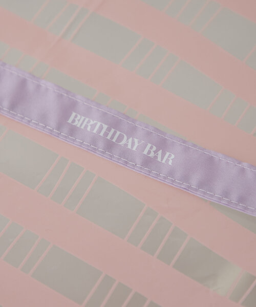 BIRTHDAY BAR（バースデイバー）の「クリアアンブレラ　STRIPED CHECK（長傘・レディース・イエロー/ピンク/ブルー系その他/アイボリー/バイオレット/グレー/ネイビー・0）」の10枚目の写真
