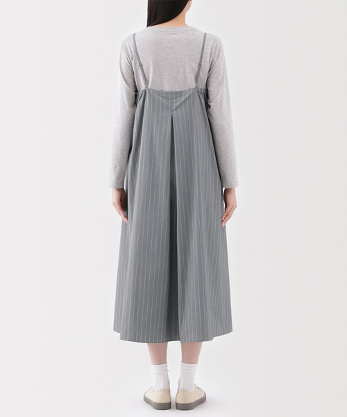 無印良品（ムジルシリョウヒン）の「婦人　乾きやすい　ブロードキャミソールワンピース（ワンピース・レディース・グレー系/ブルー系/ブラック・XL/L/M/S）」の12枚目の写真