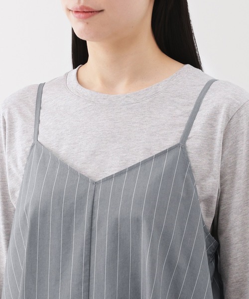 無印良品（ムジルシリョウヒン）の「婦人　乾きやすい　ブロードキャミソールワンピース（ワンピース・レディース・グレー系/ブルー系/ブラック・XL/L/M/S）」の13枚目の写真