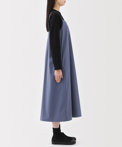 無印良品（ムジルシリョウヒン）の「婦人　乾きやすい　ブロードキャミソールワンピース（ワンピース・レディース・グレー系/ブルー系/ブラック・XL/L/M/S）」の7枚目の写真