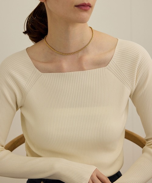 ROPE'(ロペ)の「ロープチェーンショートネックレス(ネックレス・レディース・ゴールド/シルバー・FREE)」の1枚目の写真