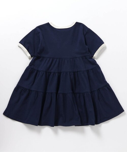 BREEZE(ブリーズ)の「【リンク/ジュニア対応】3色3柄カレッジティアードワンピース(ワンピース・キッズ・ネイビー/キナリ/レッド・80/90/100/110/120/130/140)」の13枚目の写真