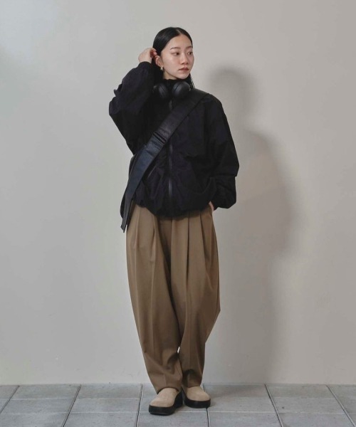Todayful Useful Zip Blouzon ブラック TODAYFUL(トゥデイフル) / Life's online store（ライフズ