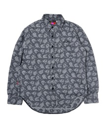 RADIO EVA A272 EVANGELION MONOGRAM JACQUARD DENIM SHIRT