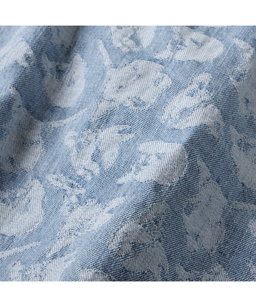 RADIO EVA(ラヂオエヴァ)の「RADIO EVA A272 EVANGELION MONOGRAM JACQUARD DENIM SHIRT(シャツ/ブラウス・メンズ・ブラック/ホワイト/インディゴブルー・FREE)」の11枚目の写真