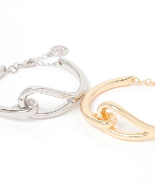 LOWRYS FARM（ローリーズファーム）の「ＬＦメタルブレス 320816（ブレスレット・レディース・グレー/ベージュ・FREE）」の4枚目の写真