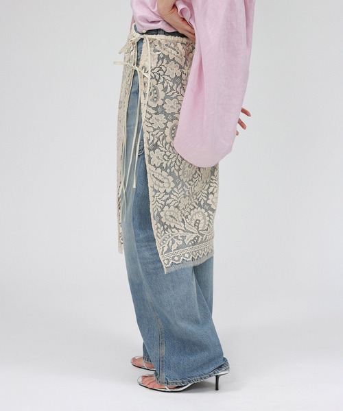 BABYLONE（バビロン）の「ラップレーススカート（スカート・レディース・ベージュ/ネイビー/ホワイト・フリー）」の9枚目の写真