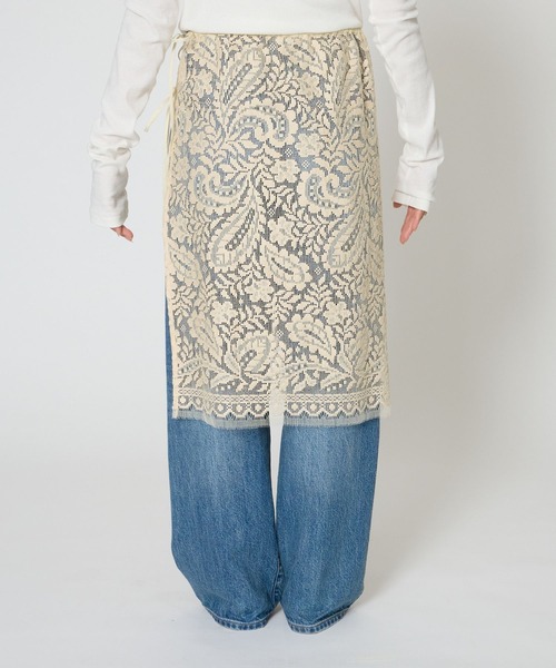 BABYLONE（バビロン）の「ラップレーススカート（スカート・レディース・ベージュ/ネイビー/ホワイト・フリー）」の13枚目の写真