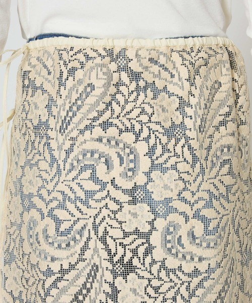 BABYLONE（バビロン）の「ラップレーススカート（スカート・レディース・ベージュ/ネイビー/ホワイト・フリー）」の14枚目の写真