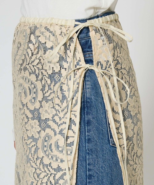 BABYLONE（バビロン）の「ラップレーススカート（スカート・レディース・ベージュ/ネイビー/ホワイト・フリー）」の16枚目の写真