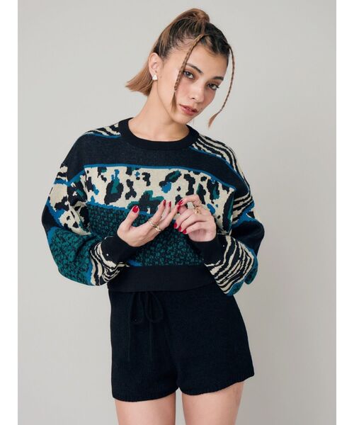 ショートパンツ キュロット EVRIS エヴリス　エブリス　RUNWAY レースドッキングショートパンツ【セットアップ着用可能】[品番
