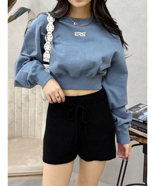 ショートパンツ キュロット EVRIS エヴリス　エブリス　RUNWAY レースドッキングショートパンツ【セットアップ着用可能】[品番
