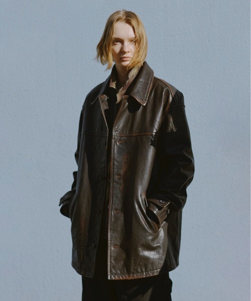 ジャケット・アウター jieda20ss FAKE LEATHER COAT Jieda（ジエダ）の「＜JieDa＞ FAKE LEATHER COAT/コート