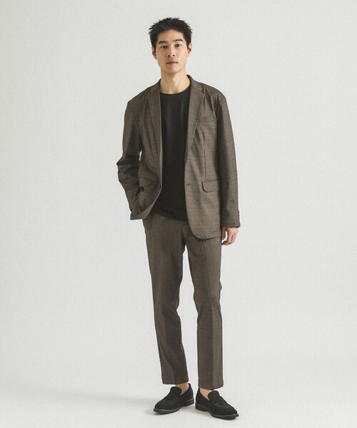 ABAHOUSE GRAY（アバハウスグレイ）の「【オールシーズン】シルケット天竺 長袖Tシャツ（Tシャツ/カットソー・メンズ・ブラック/グレイッシュベージュ/ホワイト/ネイビー・44/50/48/46）」の9枚目の写真