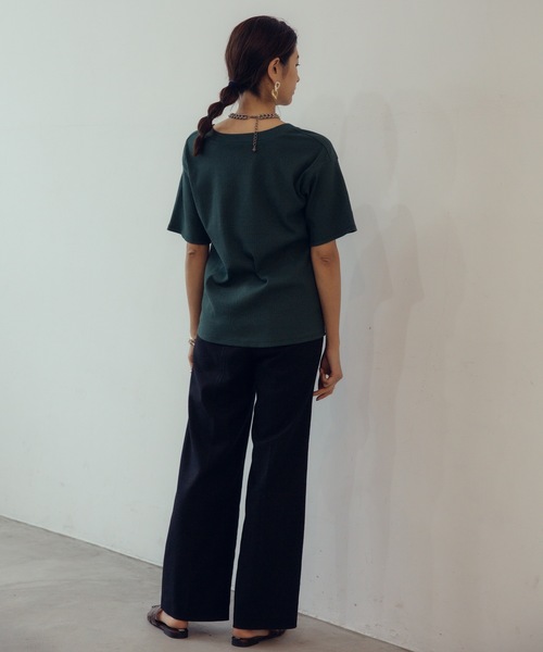 CIEL'AIR（シエルエアー）の「Camisole Dress + Short Sleeve Pullover（ワンピース・レディース・ブラック/グリーン・FREE）」の14枚目の写真