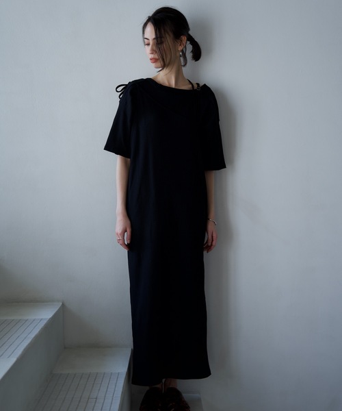 セール】Camisole Dress + Short Sleeve Pullover（ワンピース