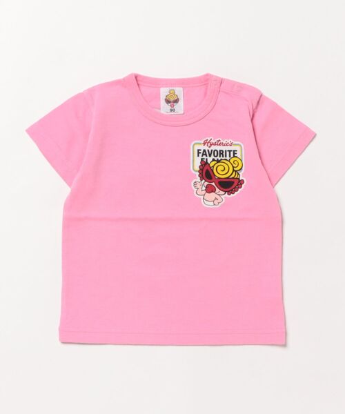 HYSTERIC MINI(ヒステリックミニ)の「MY FIRST HYSTERIC YUM YUM TEDDY MINI 半袖Tシャツ(Tシャツ/カットソー・キッズ・ピンク/オレンジ/ブラック・90/80)」の2枚目の写真