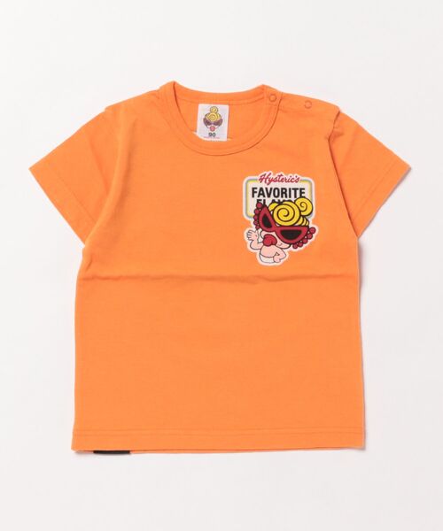 HYSTERIC MINI(ヒステリックミニ)の「MY FIRST HYSTERIC YUM YUM TEDDY MINI 半袖Tシャツ(Tシャツ/カットソー・キッズ・ピンク/オレンジ/ブラック・90/80)」の3枚目の写真