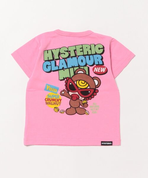 HYSTERIC MINI(ヒステリックミニ)の「MY FIRST HYSTERIC YUM YUM TEDDY MINI 半袖Tシャツ(Tシャツ/カットソー・キッズ・ピンク/オレンジ/ブラック・90/80)」の4枚目の写真
