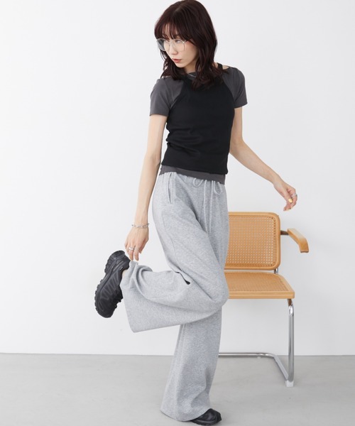 Auntie Rosa Holiday(アンティローザホリデー)の「ベアテンオフショルプルオーバー(Tシャツ/カットソー・レディース・オフホワイト/チャコールグレー/ブラック・FREE)」の9枚目の写真