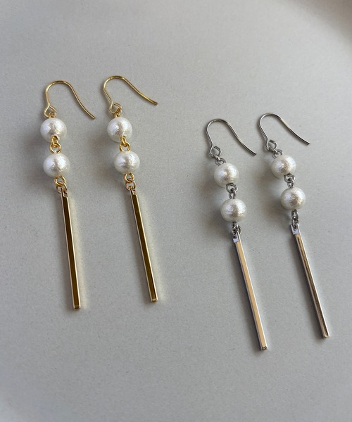 ビンテージ象牙調金巻きバングルとピアス CATEGORY ブレスレット／バングル | cozy vintage