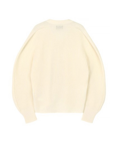 Plantation(プランテーション)の「(H)2 FACE KNIT / カーディガン / (O)(カーディガン/ボレロ・レディース・オフホワイト/ブラック・M size)」の10枚目の写真