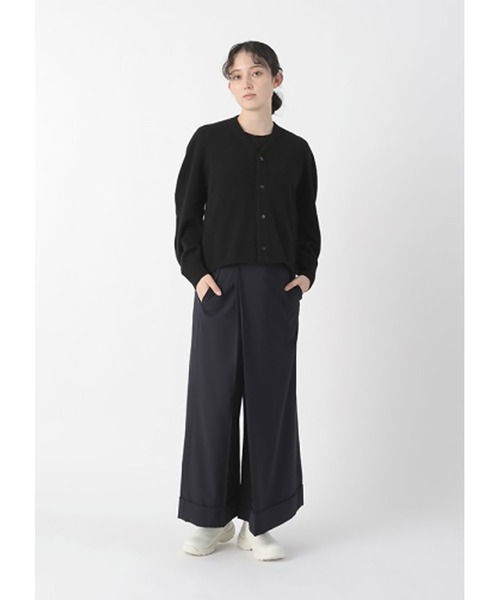 Plantation(プランテーション)の「(H)2 FACE KNIT / カーディガン / (O)(カーディガン/ボレロ・レディース・オフホワイト/ブラック・M size)」の3枚目の写真