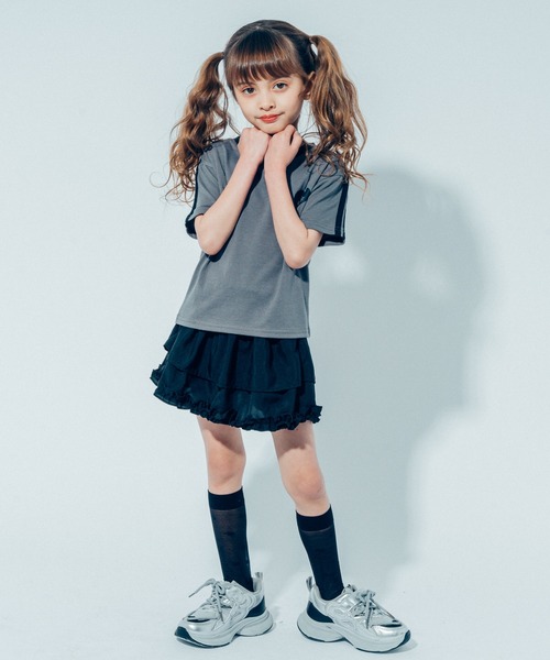 URBAN CHERRY（アーバンチェリー）の「フリルティアードスカート（スカート・キッズ・アイボリー/ブラック・110cm/120cm/130cm/140cm/150cm）」の15枚目の写真