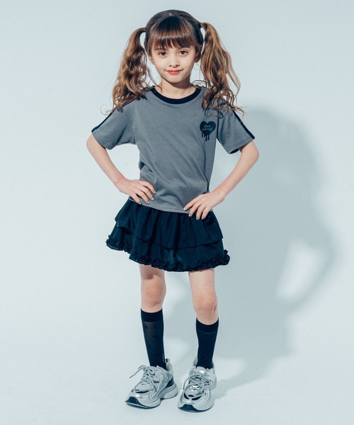 URBAN CHERRY（アーバンチェリー）の「フリルティアードスカート（スカート・キッズ・アイボリー/ブラック・110cm/120cm/130cm/140cm/150cm）」の19枚目の写真