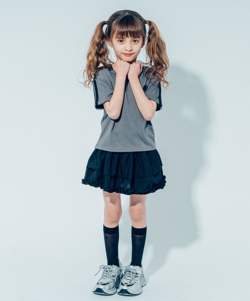 anOnlyChild アンオンリーチャイルド ミニスカート Emily Temple cute / トランププリントスカート 黒 Y-25-07-18