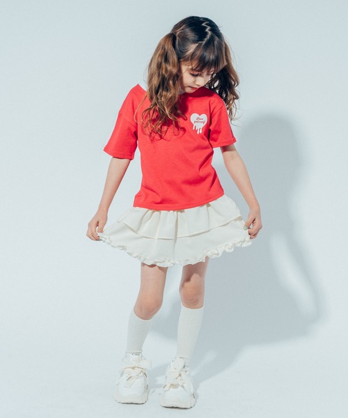 URBAN CHERRY（アーバンチェリー）の「フリルティアードスカート（スカート・キッズ・アイボリー/ブラック・110cm/120cm/130cm/140cm/150cm）」の11枚目の写真
