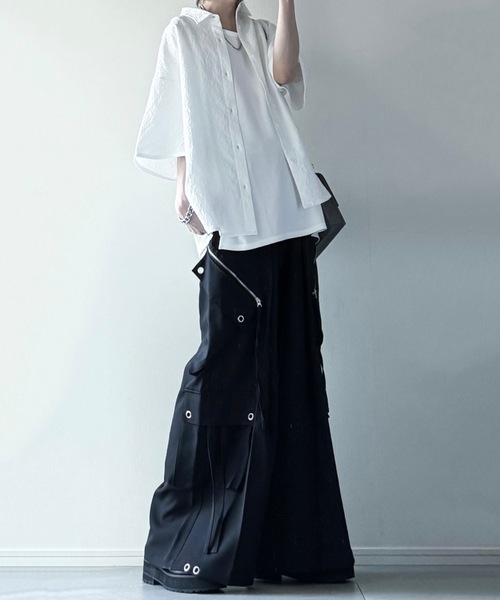 LILL（リル）の「ハイウエストドレープワイド袴アイレット