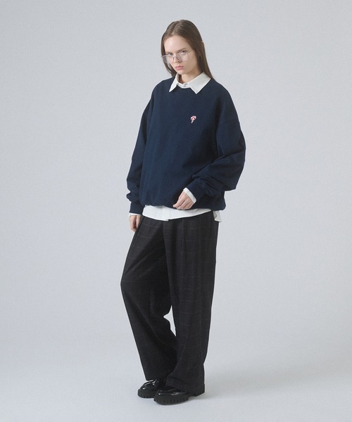 ONCILY(オンシェリー)の「ONE-POINT LOGO VOLUME SWEAT / ワンポイントロゴボリュームスウェット(スウェット・メンズ・ネイビー/ブラック/グレー・SMALL/MEDIUM/LARGE)」の11枚目の写真