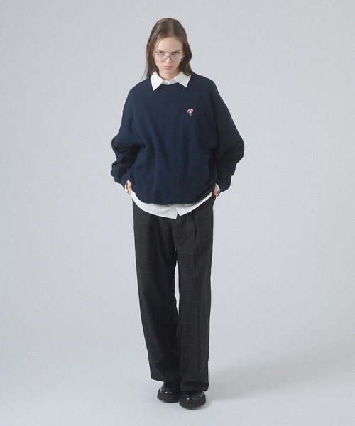 ONCILY(オンシェリー)の「ONE-POINT LOGO VOLUME SWEAT / ワンポイントロゴボリュームスウェット(スウェット・メンズ・ネイビー/ブラック/グレー・SMALL/MEDIUM/LARGE)」の10枚目の写真
