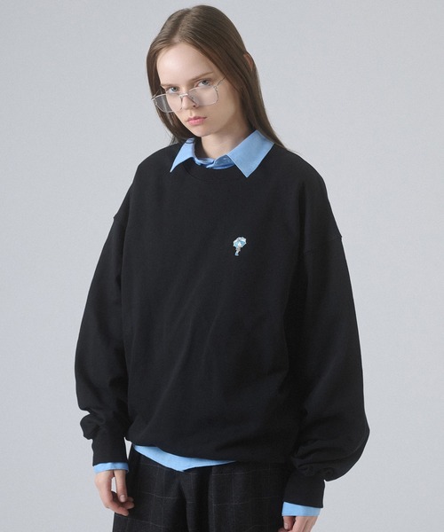 ONCILY(オンシェリー)の「ONE-POINT LOGO VOLUME SWEAT / ワンポイントロゴボリュームスウェット(スウェット・メンズ・ネイビー/ブラック/グレー・SMALL/MEDIUM/LARGE)」の17枚目の写真