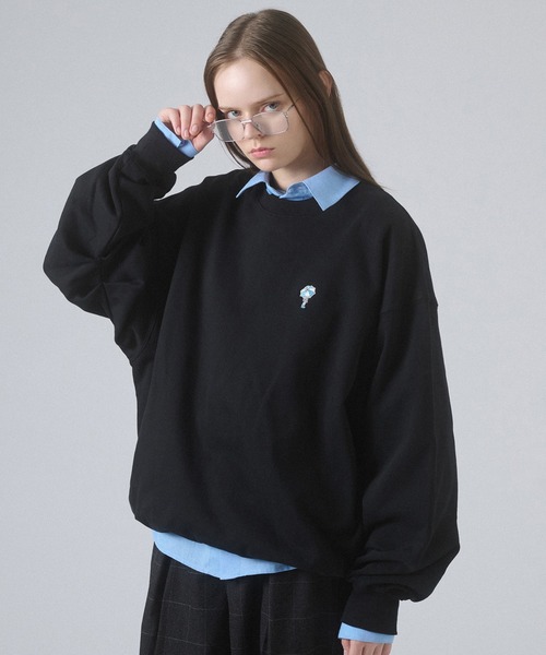 ONCILY(オンシェリー)の「ONE-POINT LOGO VOLUME SWEAT / ワンポイントロゴボリュームスウェット(スウェット・メンズ・ネイビー/ブラック/グレー・SMALL/MEDIUM/LARGE)」の20枚目の写真