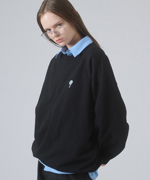 ONCILY(オンシェリー)の「ONE-POINT LOGO VOLUME SWEAT / ワンポイントロゴボリュームスウェット(スウェット・メンズ・ネイビー/ブラック/グレー・SMALL/MEDIUM/LARGE)」の21枚目の写真