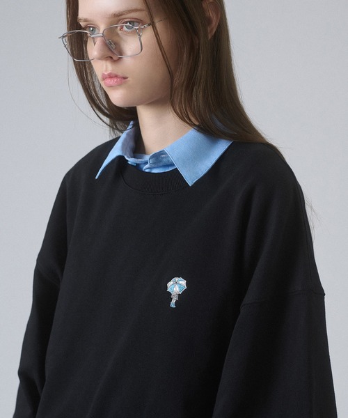 ONCILY(オンシェリー)の「ONE-POINT LOGO VOLUME SWEAT / ワンポイントロゴボリュームスウェット(スウェット・メンズ・ネイビー/ブラック/グレー・SMALL/MEDIUM/LARGE)」の19枚目の写真