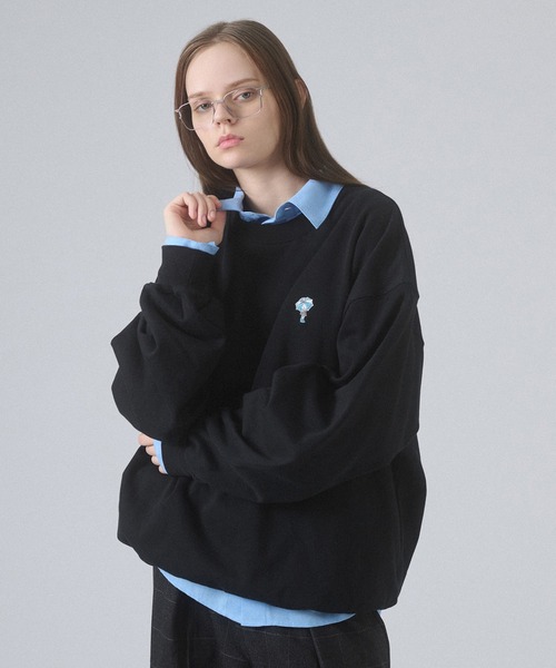ONCILY(オンシェリー)の「ONE-POINT LOGO VOLUME SWEAT / ワンポイントロゴボリュームスウェット(スウェット・メンズ・ネイビー/ブラック/グレー・SMALL/MEDIUM/LARGE)」の22枚目の写真