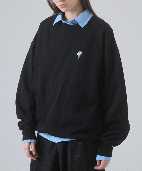 ONCILY(オンシェリー)の「ONE-POINT LOGO VOLUME SWEAT / ワンポイントロゴボリュームスウェット(スウェット・メンズ・ネイビー/ブラック/グレー・SMALL/MEDIUM/LARGE)」の18枚目の写真