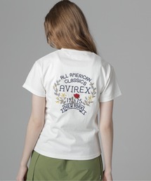 AVIREX | HAND LIKE EMBROIDERY T-SHIRT/ハンドライク刺繍Tシャツ(Tシャツ/カットソー)