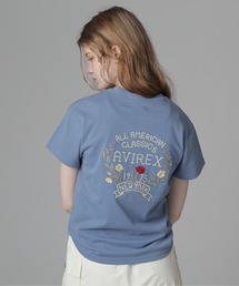 AVIREX | HAND LIKE EMBROIDERY T-SHIRT/ハンドライク刺繍Tシャツ(Tシャツ/カットソー)