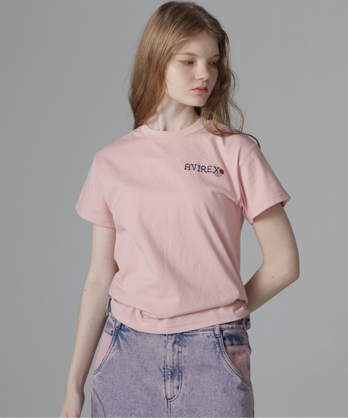 AVIREX（アヴィレックス）の「HAND LIKE EMBROIDERY T-SHIRT